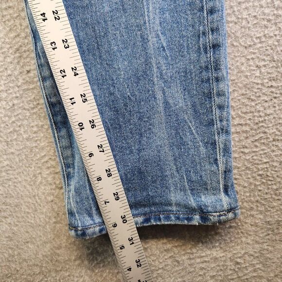 Armani Exchange Jeans Mens 31X30 Blue J16 Straight Distressed Slim Fit AX - Picture 14 of 16